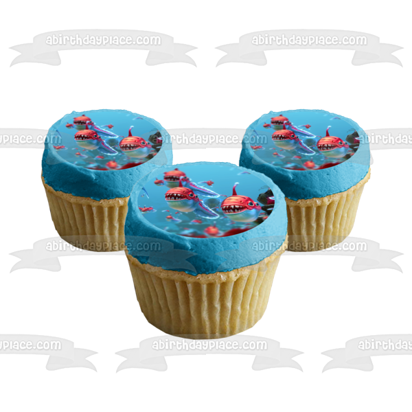 Subnautica Piranha's Ocean Life Edible Cake Topper Image ABPID53211