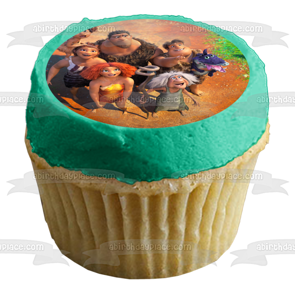 The Croods: A New Age Eep Hope Grug Thunk Ugga Sandy Gran Edible Cake Topper Image ABPID53244