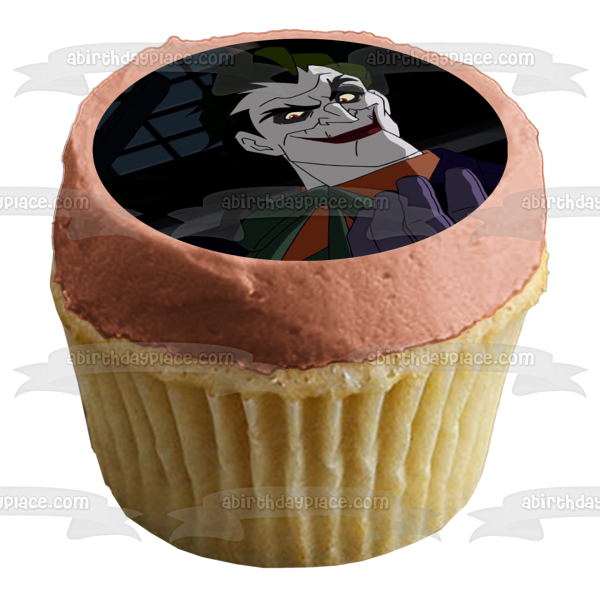 DC Batman Under the Red Hood Joker Animated Edible Cake Topper Image ABPID53285