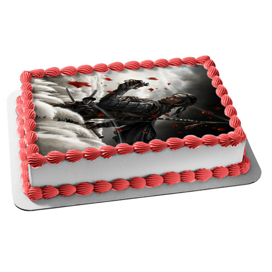 Ghost of Tsushima Videojuego Jin Sakai Samurai Stealth Combat Imagen comestible para tarta ABPID53333 
