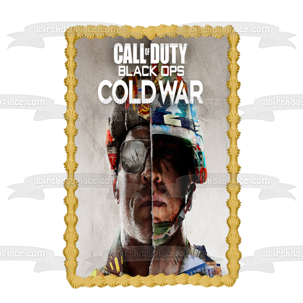 Call of Duty Black Ops Cold War Shooter Video Game Edible Cake Topper Image ABPID53372