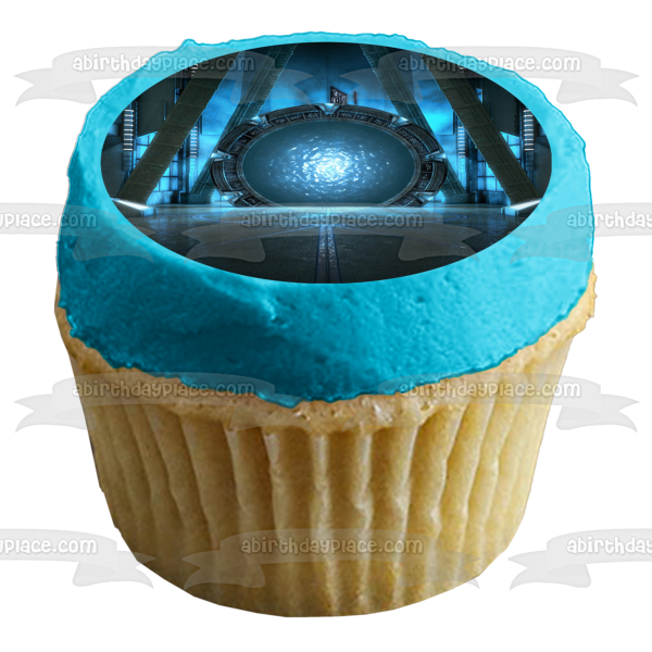 Stargate Atlantis Wormhole Edible Cake Topper Image ABPID53382