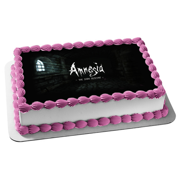 Amnesia: The Dark Descent Horror Puzzle Video Game Poster Edible Cake Topper Image ABPID53385