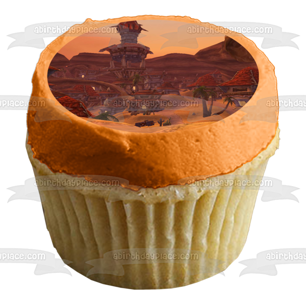 Imagen comestible para decoración de tarta de Orgrimmar clásica de World of Warcraft ABPID53393 