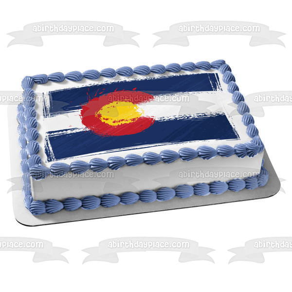 Imagen comestible para decoración de tarta del día de Colorado ABPID54149 