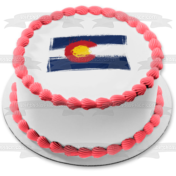 Imagen comestible para decoración de tarta del día de Colorado ABPID54149 