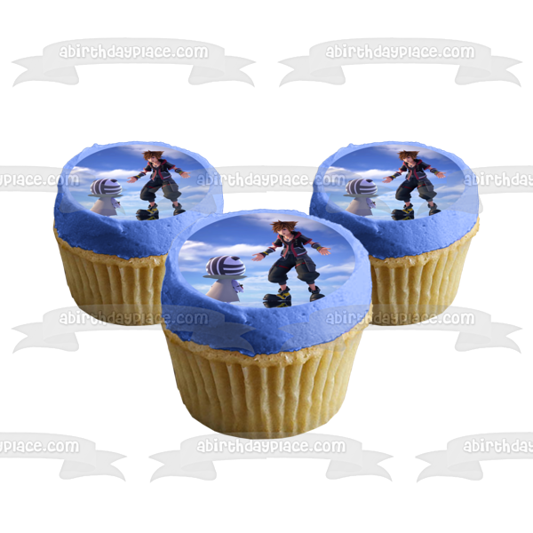 Kingdom Hearts 3 Re Mind DLC Sora Edible Cake Topper Image ABPID53414