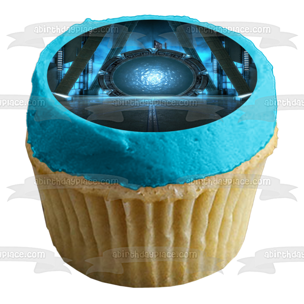 Stargate Atlantis Wormhole SciFi Series TV Show Edible Cake Topper Image ABPID53445