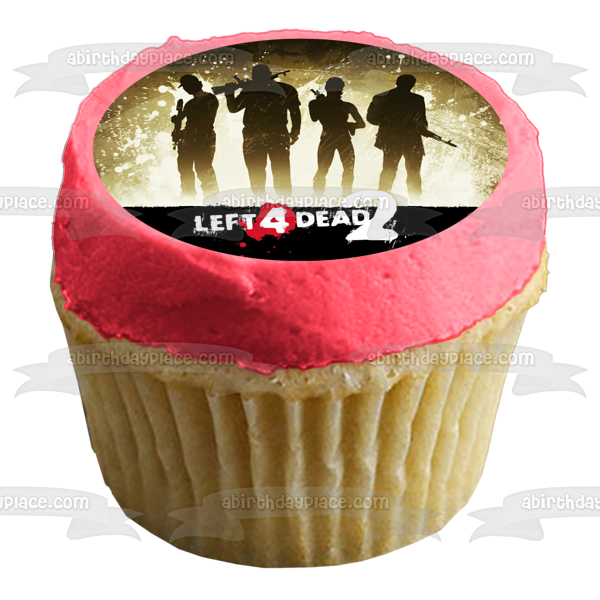 Left 4 Dead 2 Character Silhouettes Edible Cake Topper Image ABPID53464