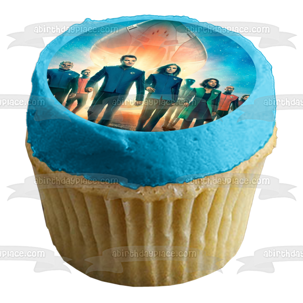 The Orville Ed Mercer Kelly Grayson Sci Fi Comedy TV Show  Poster Edible Cake Topper Image ABPID53468