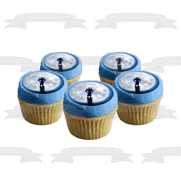 Fondo de luna ninja guerrero japonés imagen comestible para decoración de tarta ABPID53544 