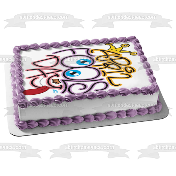 April Fool's Day Jester Smiley Face Edible Cake Topper Image ABPID53731