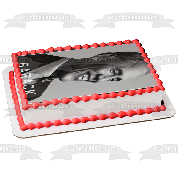 Imagen comestible para decoración de tarta del día de Barak Obama ABPID54153 