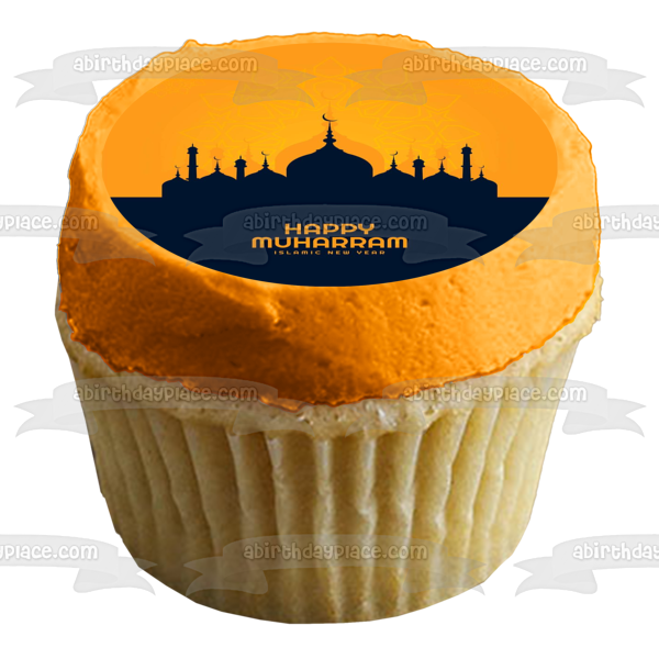 Happy Muharram Islamic New Year Edible Cake Topper Image ABPID54163