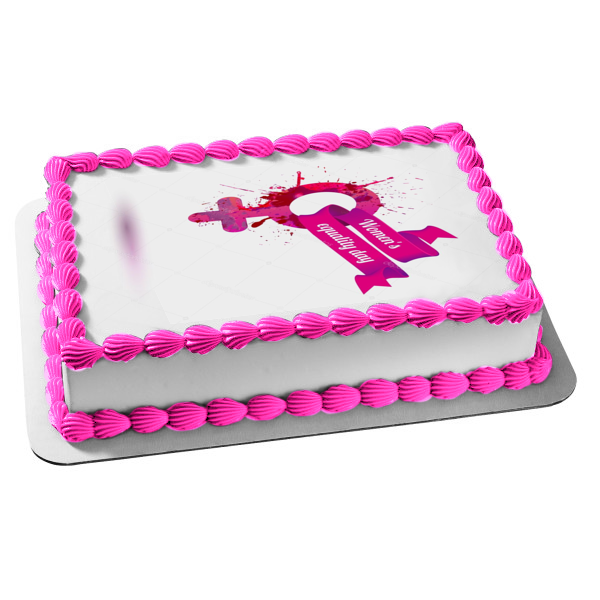 Women's Equality Day Woman Symbol Edible Cake Topper Image ABPID54181