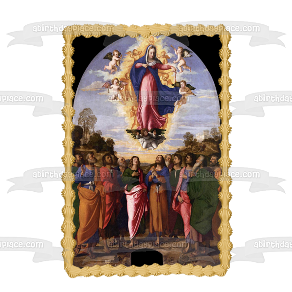 Assumption of Mary Edible Cake Topper Image ABPID54165
