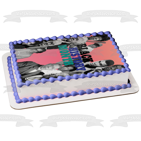 Black History Month Muhammad Ali Rosa Parks Edible Cake Topper Image ABPID53569