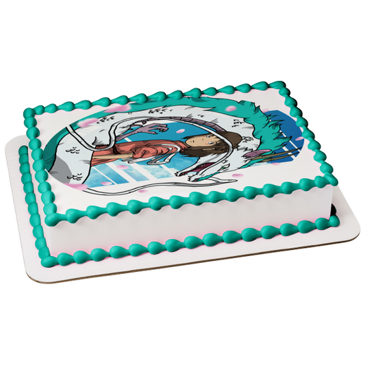 Haku Spirited Away Classic Animation Edible Cake Topper Image ABPID53641