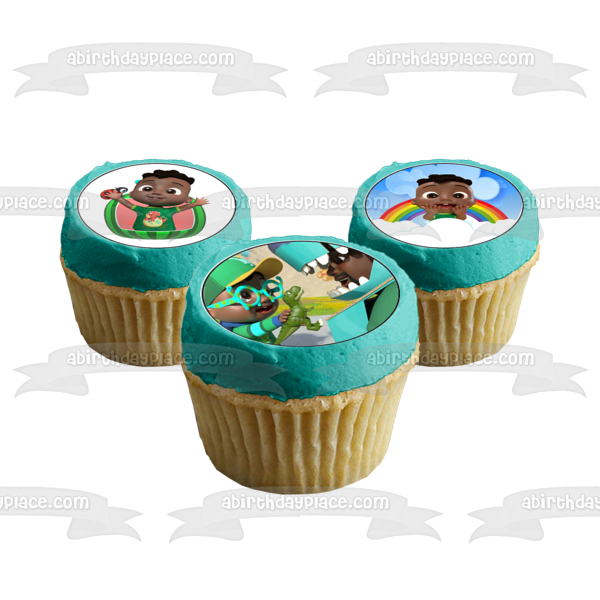 Cocomelon Cody 12 Count Cupcake Toppers Edible Cake Topper Image ABPID54030