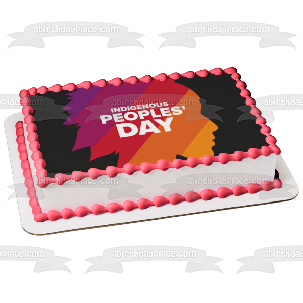Indigenous People Day Edible Cake Topper Image ABPID54280