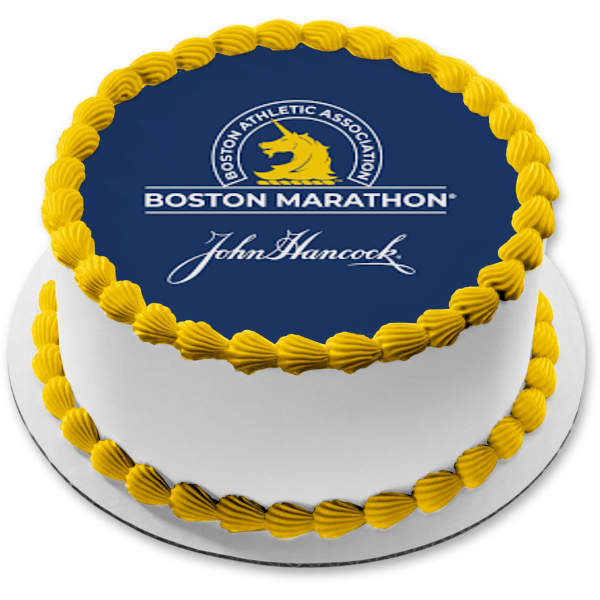 Boston Marathon Logo Edible Cake Topper Image ABPID54282