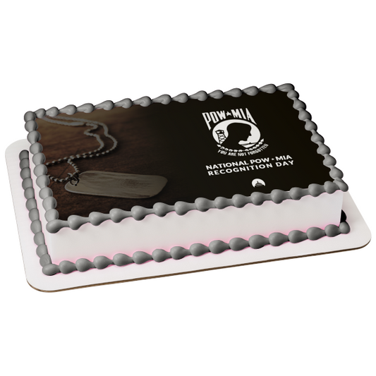 National POW/MIA Recognition Day Edible Cake Topper Image ABPID54227