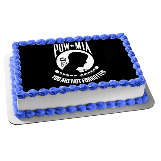 National POW/MIA Recognition Day Edible Cake Topper Image ABPID54228