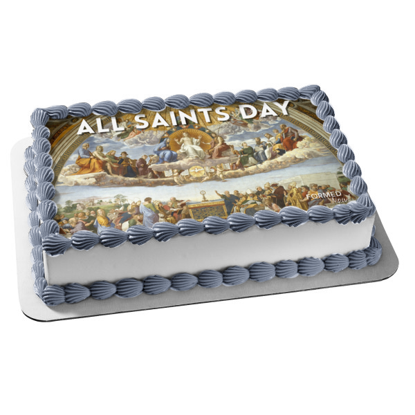 All Saints Day Edible Cake Topper Image ABPID54332 A Birthday Place