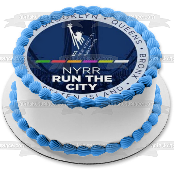 New York City Marathon Edible Cake Topper Image ABPID54343