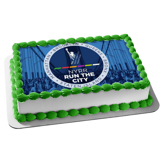 New York City Marathon Edible Cake Topper Image ABPID54343