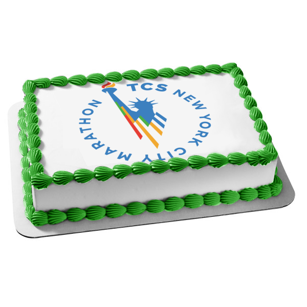 New York City Marathon Logo Edible Cake Topper Image ABPID54344