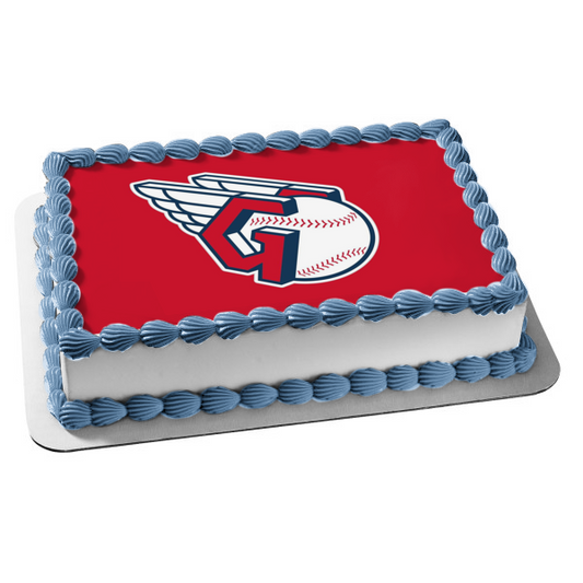 Cleveland Guardians Logo Edible Cake Topper Image ABPID54362