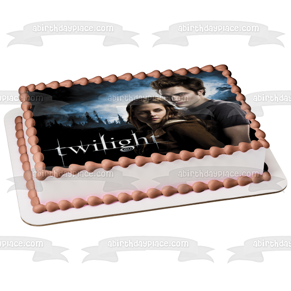 Twilight Edward Bella Edible Cake Topper Image ABPID54545