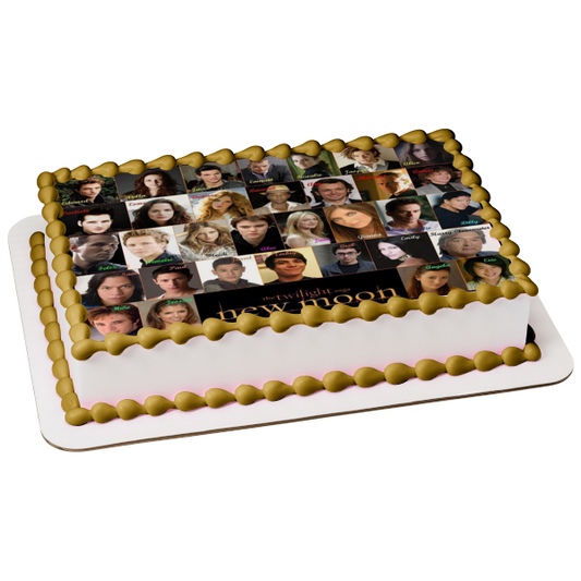 The Twilight Saga: New Moon Group Cast Photo Edible Cake Topper Image ABPID54551