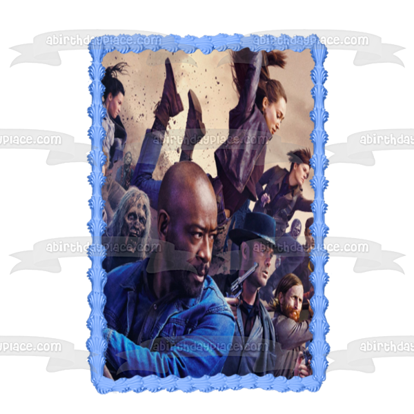 Fear the Walking Dead Morgan Al Alicia John Zombies Imagen comestible para decoración de tarta ABPID54459 