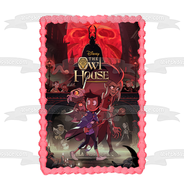 The Owl House Edalyn Clawthorne Gus Porter Edible Cake Topper Image ABPID54382