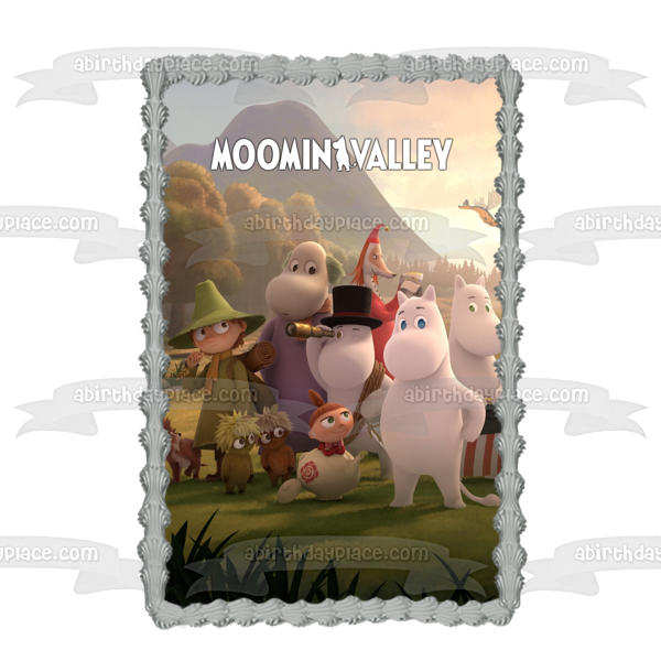 Moominvalley Moominpapa Moominmama Snork Maiden Moomintroll Edible Cake Topper Image ABPID54385
