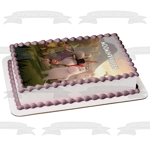 Moominvalley Moominpapa Moominmama Snork Maiden Moomintroll Edible Cake Topper Image ABPID54385