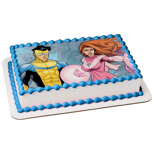 Invincible Omni-Man Samantha Eve Edible Cake Topper Image ABPID54391