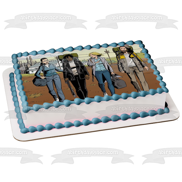 Y: El último hombre Beth Brown Hero Brown Agent 355 Yorick Brown Ampersand Adorno comestible para tarta Imagen ABPID54399 