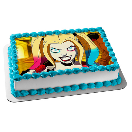 Harley Quinn TV Series Edible Cake Topper Image ABPID54491