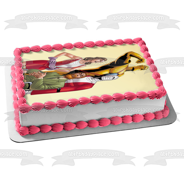 Doom Patrol Cyborg Robotman Elasti-Girl Negative Man Mr. Nobody Edible Cake Topper Image ABPID54412