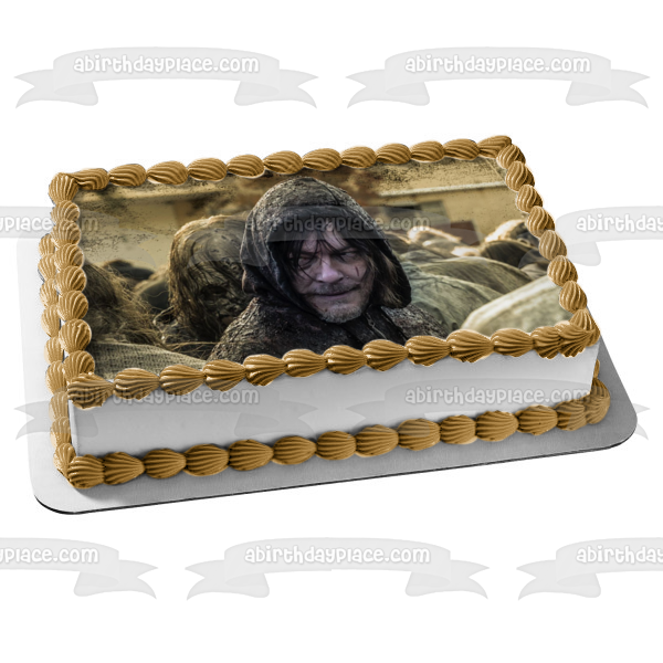 Imagen comestible para decoración de tarta de Daryl y Zombies de The Walking Dead ABPID54434 