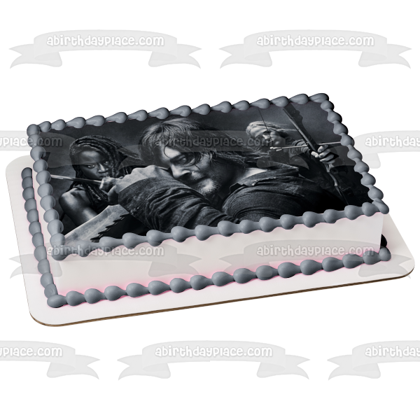 Imagen comestible para tarta de Daryl Michone Carol de The Walking Dead ABPID54444 