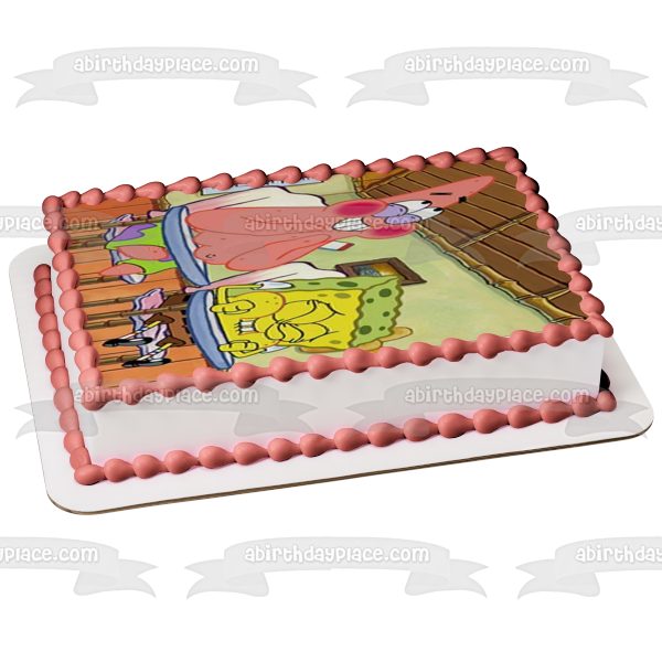 SpongeBob SquarePants Patrick Star Bikini Bottom Edible Cake Topper Image ABPID00130
