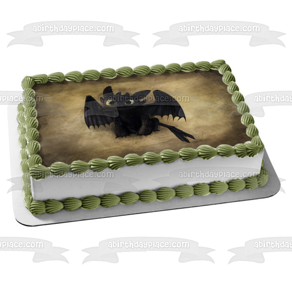 How to Train Your Dragon Toothless Edible Cake Topper Image ABPID00133