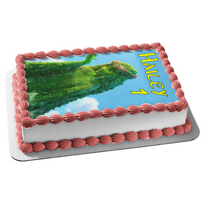Moana Te Fiti Green Edible Cake Topper Image ABPID00809