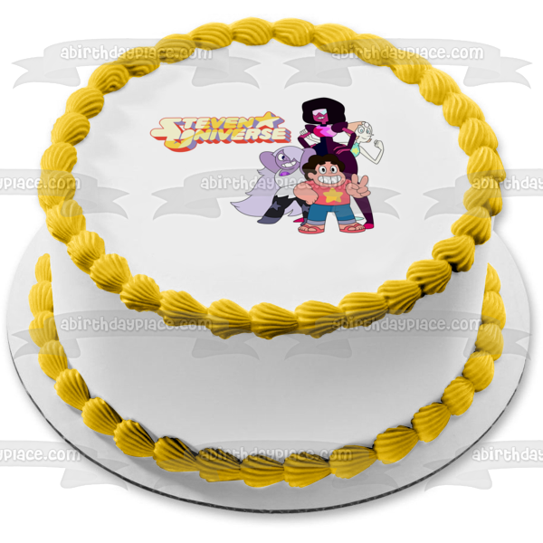 Steven Universe Amethyst Pearl Garnet Edible Cake Topper Image ABPID00839