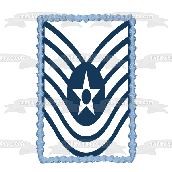 Air Force Senior Airman Logo Edible Cake Topper Image ABPID00305