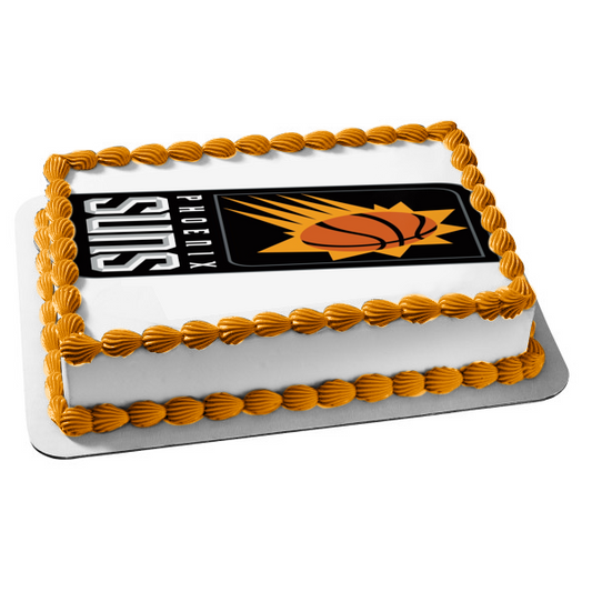 Imagen comestible para decoración de tarta con el logotipo de Phoenix Suns 2017 ABPID00395 